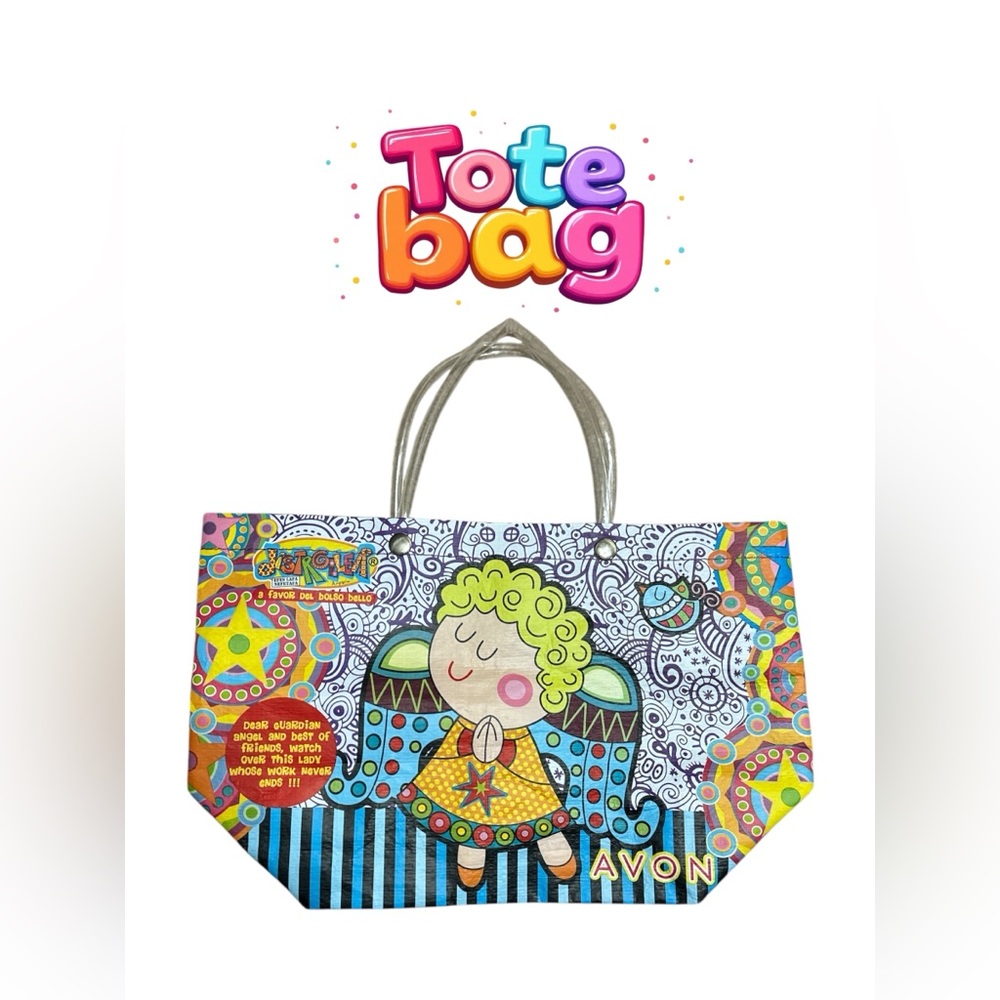 Avon Multicolor Artistic Tote Bag